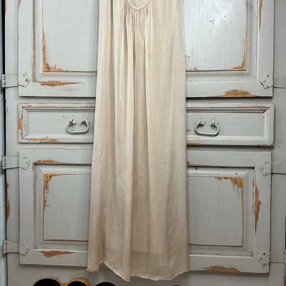 Rosemarine | Silk Blend Maxi Dress Made In Italy Size Large - Picture 6 of 9